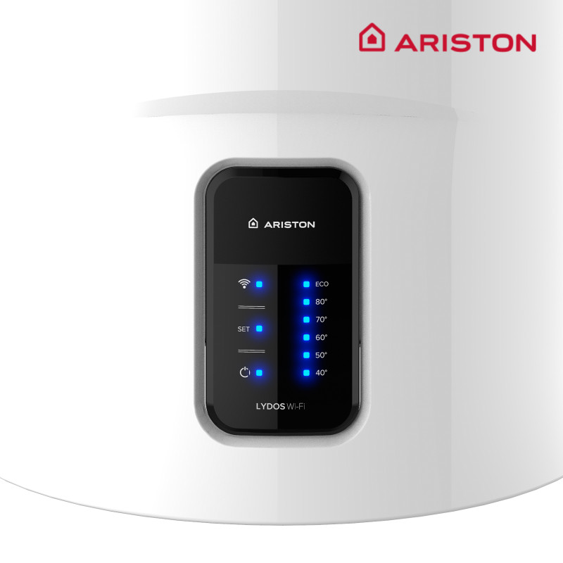 Termo Eléctrico, Ariston, Lydos Wifi, Vertical, Clase Energetica B